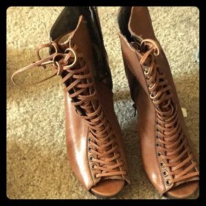 Steve Madden peep toe boots